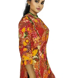 PU FASHION Floral Printed Straight Kurta image 4