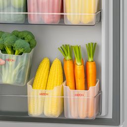 Milton Cryo Unisex Set Of 6 Transparent Fridge Door Storage Boxes-picture-48