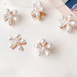 Lyphy Women Set Of 10 Pearls Claw Clip-picture-24