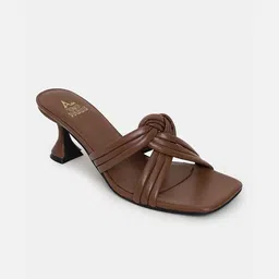 Tao Paris Women Tan Brown Slip On Heels-picture-28