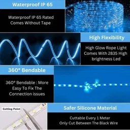 inooBeam 10 meter ice blue Color Rope Light image 4