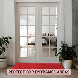 Kuber Industries Red Water Absorbing Door Mat image 3