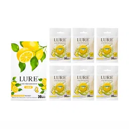 LURE Yellow & Green 6 Pieces Lemon Pocket Air Fresheners-picture-10