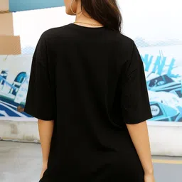 Moda Rapido Women Typography Printed T-shirt image 4