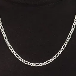 Zavya Men Sterling Silver Rhodium-Plated Chain image 3