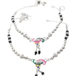 Lovemi Movements Artificial Beads Peacock Design Anklet-picture-29