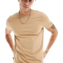 Aux India Company Men Solid Round Neck Pure Cotton T-shirt-picture-27