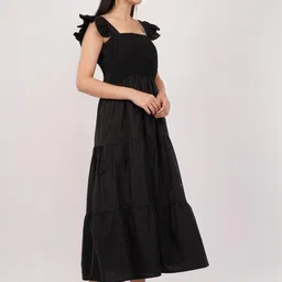 Deshi Girl Flared Sleeve Fit & Flare Maxi Dress image 4