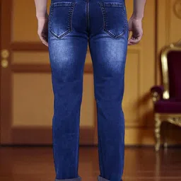 AWACK Men Regular Fit High-Rise Light Fade Stretchable Jeans image 4