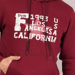 Davno Men Printed Hooded Sweatshirt image 5