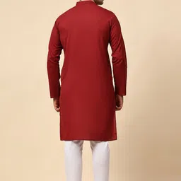 SKAVIJ Men Regular Pure Cotton Kurta with Pyjamas image 4
