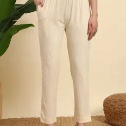 thread plus Women Wrinkle Free Trousers-picture-58