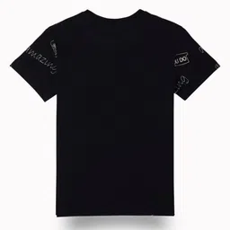 Gini and Jony Boys Typography Printed Round Neck Cotton T-shirt image 3