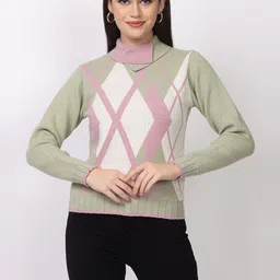 DressBerry Women Printed Woollen Pullover-picture-41