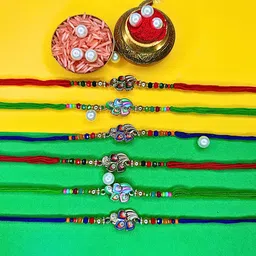 ORANGENYSHA Thread Rakhi-picture-37