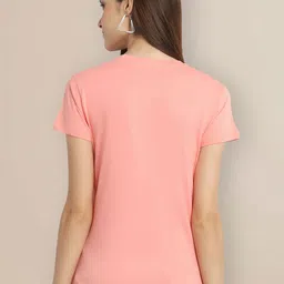 Metronaut Women Typography 3 Printed Applique T-shirt image 5