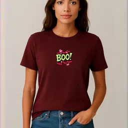 Anikmart Women Printed Pure Cotton T-shirt-picture-34