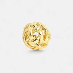 SOHI Gold-Plated Basket Weave Adjustable Finger Ring image 3