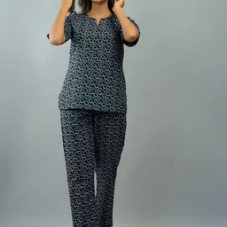 RAAKA Women Graphic Printed Night suit-picture-18
