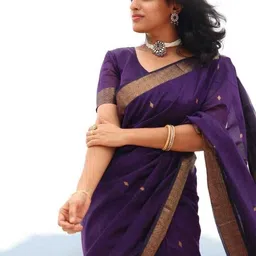 Shriyangan Woven Design Zari Art Silk Handloom Kanjeevaram Saree image 2