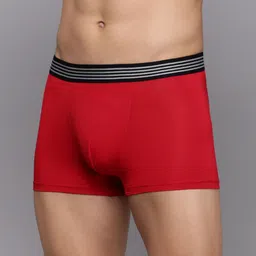 Mast & Harbour Men Pack Of 2 Cotton Ultrasoft Elastic Waistband M&H_001_TRK_RD(GB)_2PC image 2