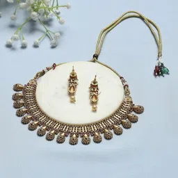 Biba Gold-Plated Stone-Studded Jewellery Set-picture-39