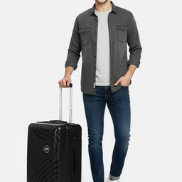 Wildcraft Onyx-TR Set Of 3 Textured Hard Suitcase Trolley Bags- 185L image 3