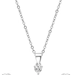 Zarkan 925 Sterling Silver Rhodium-Plated The Shattered Heart Jewellery Set image 4