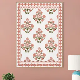nestroots White & Pink 1 Piece Canvas Floral and Botanical Wall Paintings-picture-15