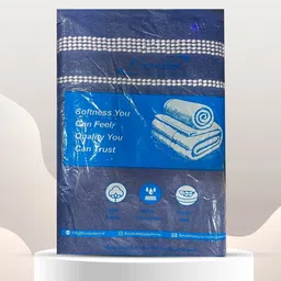 Florida Peach-Coloured & White Striped Cotton 350 GSM Bath Towel image 3