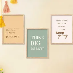 walllane Motivational Wall Art With Frame Home Decor Wall Painting For Living Room Office Bedroom image 1