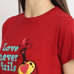 Tromko Women Typography Printed T-shirt image 3