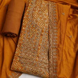 Meena Bazaar Embroidered Unstitched Dress Material-picture-20