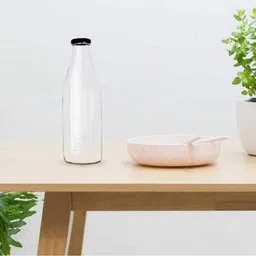 1ST TIME Transparent Glass Solid Water Bottle image 5