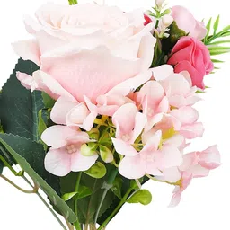 Myntra Elegant Homes Pink 2 Pieces Rose Artificial Flower image 2