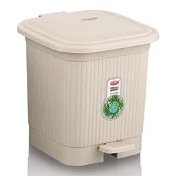 SONAL Cream Textured Pedal Bins- 4 L-picture-19