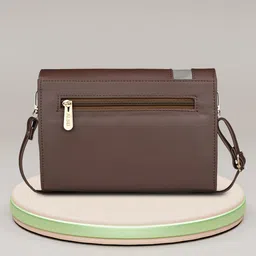 ALSU Striped Sling Bag with Cut Work image 4