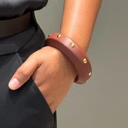 THE NAKHRA STORE Natural Polished Wooden Bangle image 2