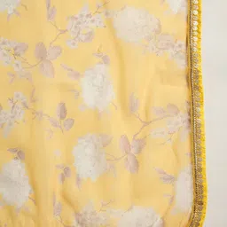 Sangria Floral Printed Kurta With Sharara & Dupatta image 4