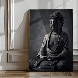 Eurotex Black And Grey Canvas Religious Wall Paintings-picture-35