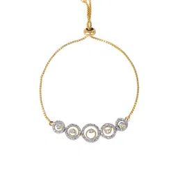 Estele Gold-Plated Crystal Studded Jewellery Set image 2