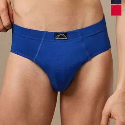 URBAN ADVENTURE 3-Pcs Mid-Rise Anti Bacterial Basic Briefs 3UAM-001(NAVY-RED-ROYAL)-picture-29