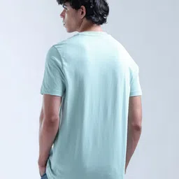 Flying Machine Brand Logo Printed Applique Pure Cotton T-shirt image 4