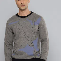 Indian Terrain Abstract Self Design Pullover Sweater-picture-40