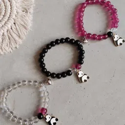Rodya Set of 3 Unisex Panda Crystal Beads Bracelet-picture-37