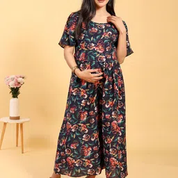 RITIJYA Women Floral Printed Floral Maternity Anarkali Kurta-picture-17