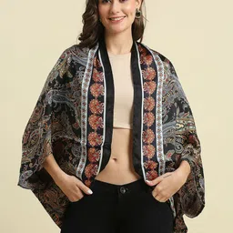 Cloth Haus India Floral Printed Open Front Shrug-picture-22