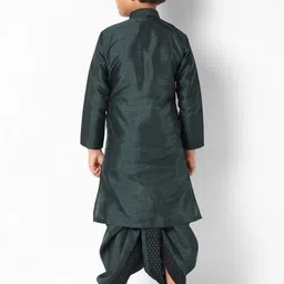 Uri and MacKenzie Boys Regular Pure Cotton Kurta with Dhoti Pants image 3