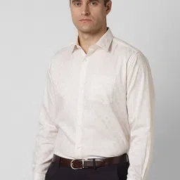 Van Heusen Men Spread Collar Checked Cotton Formal Shirt image 2