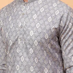 TREEMODA Men Geometric Kurta image 2